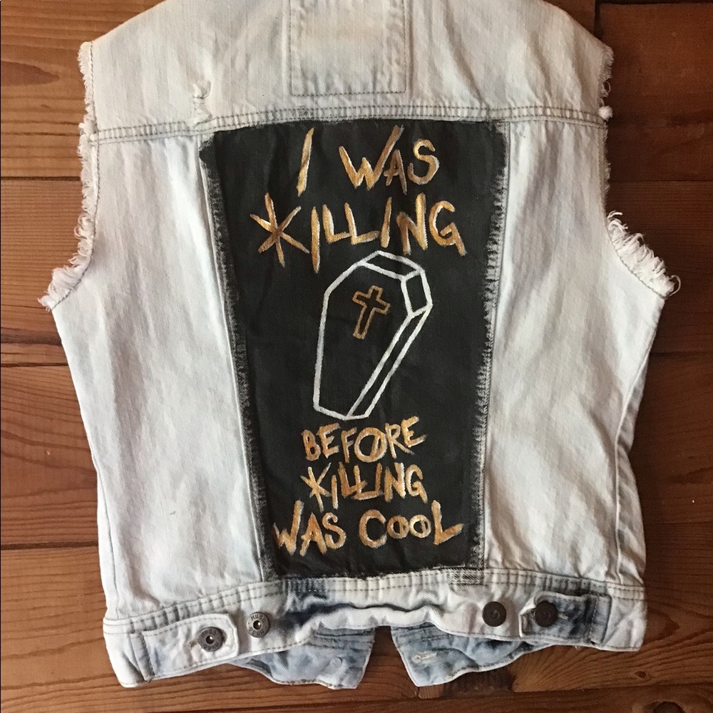Hand Painted My Chemical Romance Vest